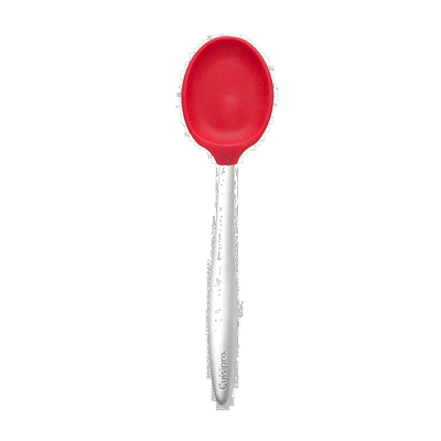 自营 Cuisipro 8 英寸硅胶短笛实心勺 - 红色 美国奥莱直发