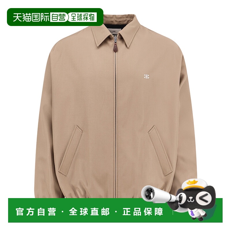 香港直邮CELINE 男士夹克 RV0RV777S02CM AW2025 棕色 长袖休闲夹
