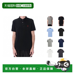 香港直邮拉夫劳伦男士polo领经典刺绣短袖T恤时尚休闲百搭