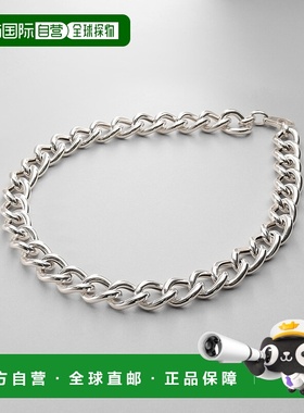 1h可退 日本直邮COCOSHNIK 女士 银饰 设计链 空心立体曲线项链 7