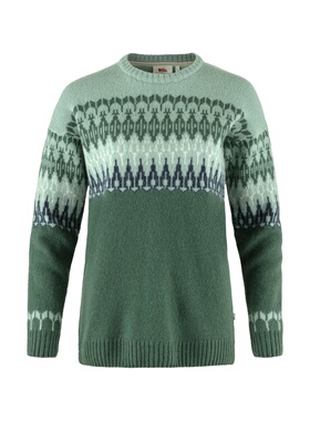 自营欧洲直邮Fjallraven北极狐 &Ouml;vik女士羊毛提花针织衫毛衣