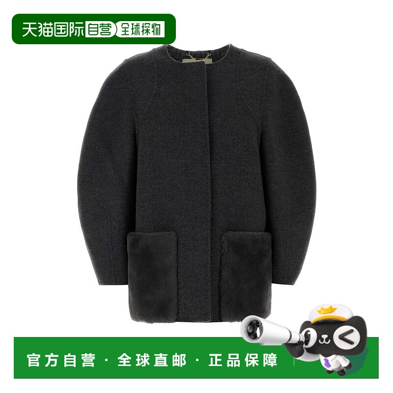 香港直邮FENDI 女士外套 FJ7647A5HDF1M2T CO 灰色 Fendi Blouson