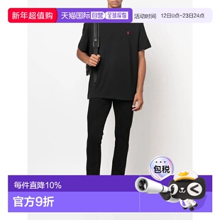 RALPH LAUREN拉夫劳伦FW22男款纯色套头T恤潮流穿搭黑色