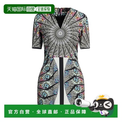 1h可退 香港直邮潮奢 Etro 艾特罗 女士 短款连衣裙 grey灰色 舒