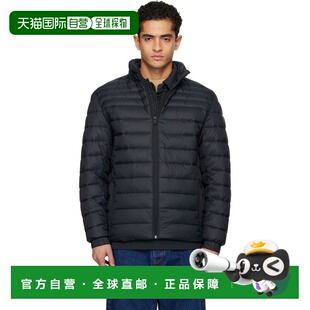 1h可退 香港直邮潮奢 BOSS 波士 男士 黑色 Water-Repellent Mixe