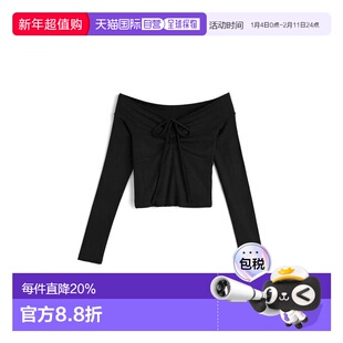 日本直邮日潮 GRL 蝴蝶结抽绳露肩上衣 yz679 日系清楚系穿搭女装