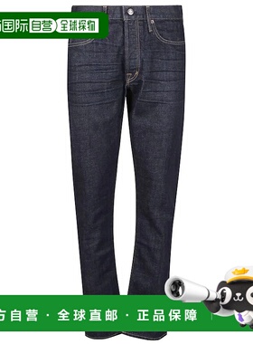 1h可退 香港直邮TOM FORD 男士休闲裤 DPS001DMC082 AW2025 蓝色