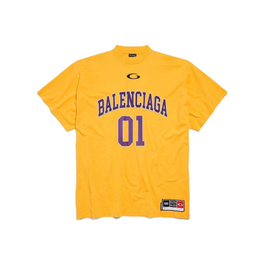 BALENCIAGA 男士T恤 850353TTVG27090 AW2025 黄色