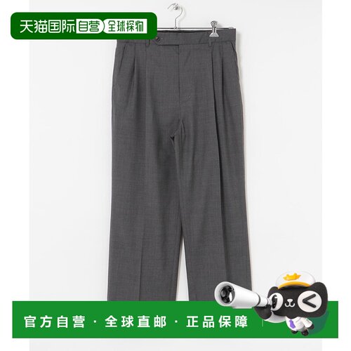 1h可退 日本直邮FARAH 男士外侧褶皱宽松 tapered 长裤 UMA40501M