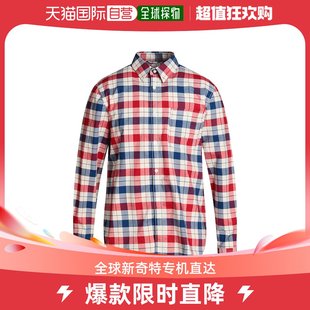 格纹衬衫 香港直邮潮奢 Guess 男士