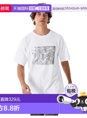 1h可退 香港直邮arc'teryx 始祖鸟 男士 Kragg Lithographica 棉T