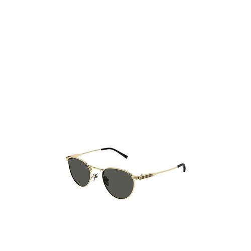 GUCCI 男士太阳镜 GG1875S001 SS2025 金色 几何框太阳镜
