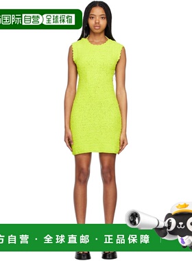 1h可退 香港直邮潮奢 GANNI 甘尼 女士 绿色露背连衣裙 K1883
