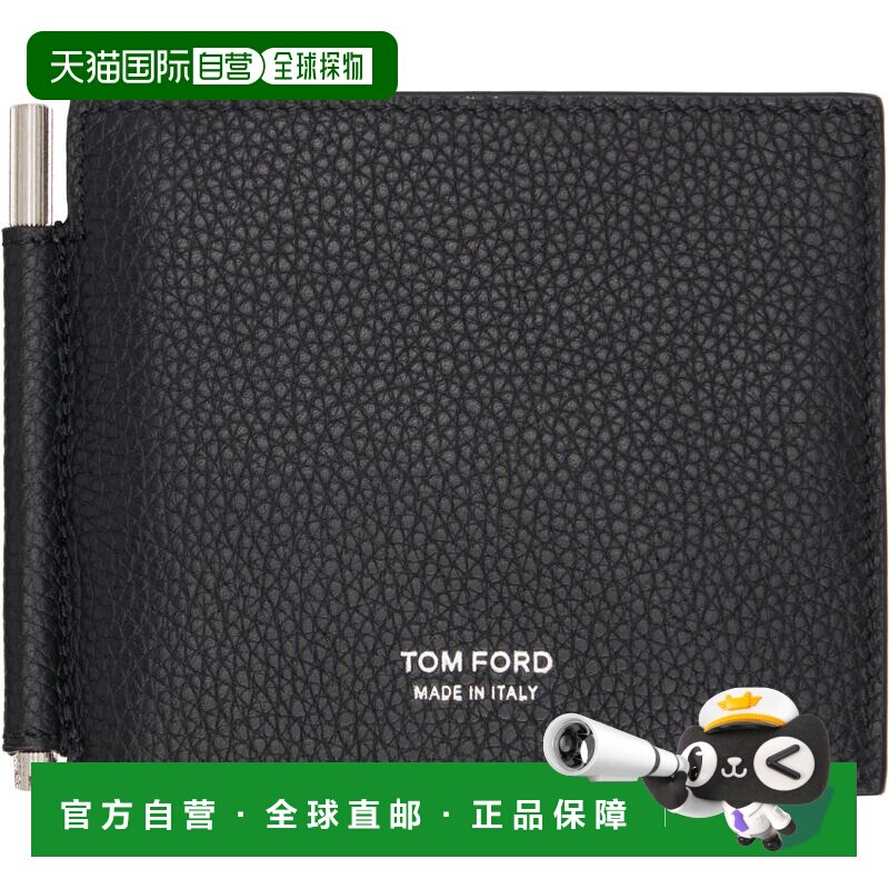 香港直邮Tom Ford 汤姆 福特 男士 黑色 T Line Money Clip 钱包