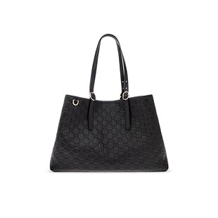 GUCCI 女士手提包 815213AAFDV1000 CO 黑色 GG EMBLEM 托特包