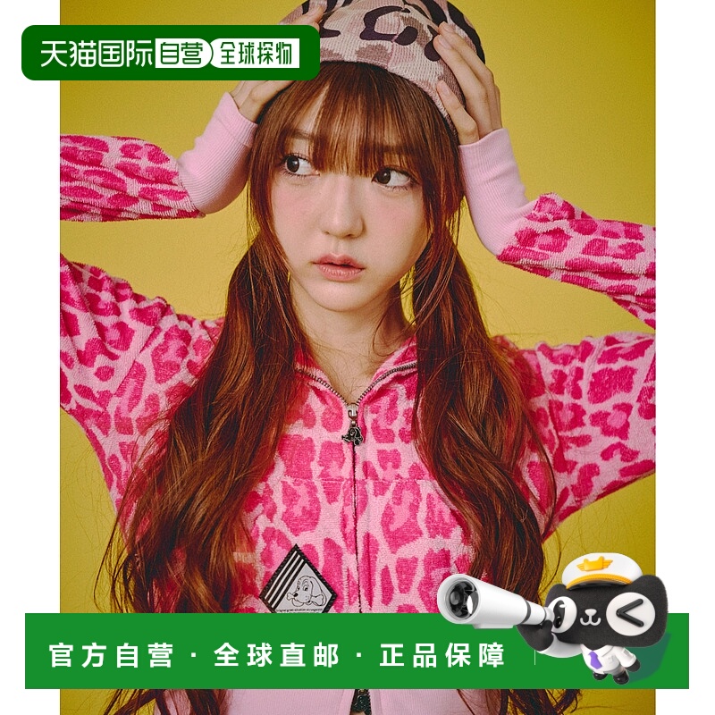 1h可退 日本直邮GALFY男女同款冬日GAL豹连帽卫衣 半拉链宽松设计