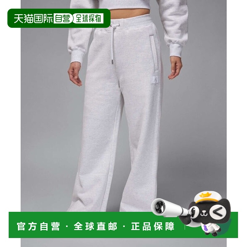 日本直邮Jordan 飞行摇粒绒女士开衩裤 [89889887] 桦木灰