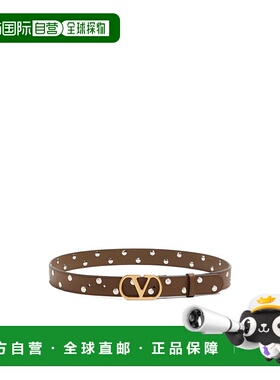 香港直邮VALENTINO 女士腰带 WT0ST9MLXBGQ AW2025 绿色 徽标腰带