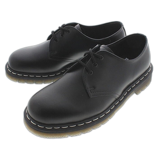 日本直邮Dr.Martens 1461 白色缝线 3 孔鞋 1461 WS 黑色 2475700