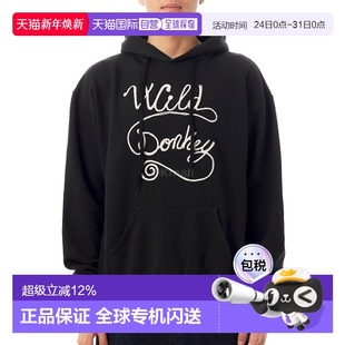 DONKEY 船员连帽帽衫 链条标志 胡德 黑色 韩国直邮WILD