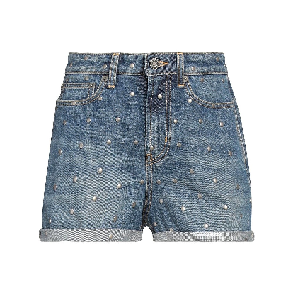 Saint Laurent 圣罗兰 女士 牛仔短裤 blue蓝色 舒适时尚