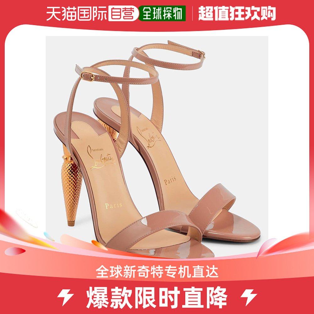 香港直邮潮奢 christian louboutin 女士lipqueen 漆皮凉鞋