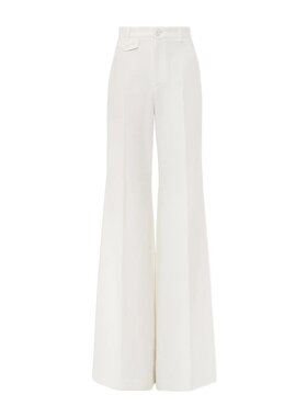 CHLOÉ 女士休闲裤 25APA06340107 AW2025 白色 腰带环休闲裤