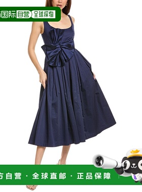 自营 Hutch Paige Midi连衣裙-蓝色 美国奥莱直发