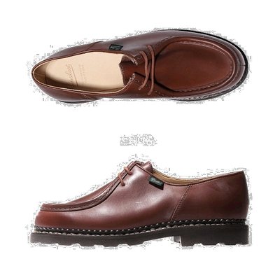 韩国直邮Paraboot休闲鞋男款棕色厚底一脚蹬皮面舒适简约百搭时尚