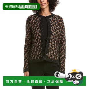 自营Anne Klein Wool-Blend Cardigan - Black 开衫美国直发奥莱
