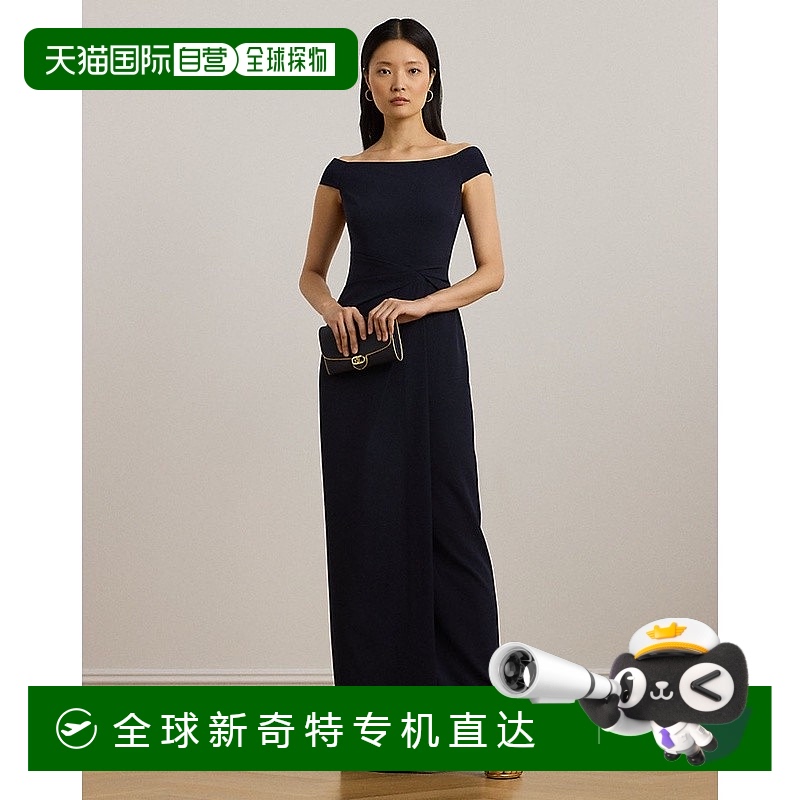 欧洲直邮RalphLauren拉夫劳伦 Lauren Petite露肩晚礼服
