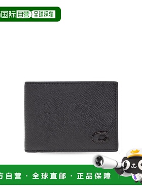 香港直邮COACH 男士钱包 CJ9470BLK CO 黑色 Leather wallet蔻驰