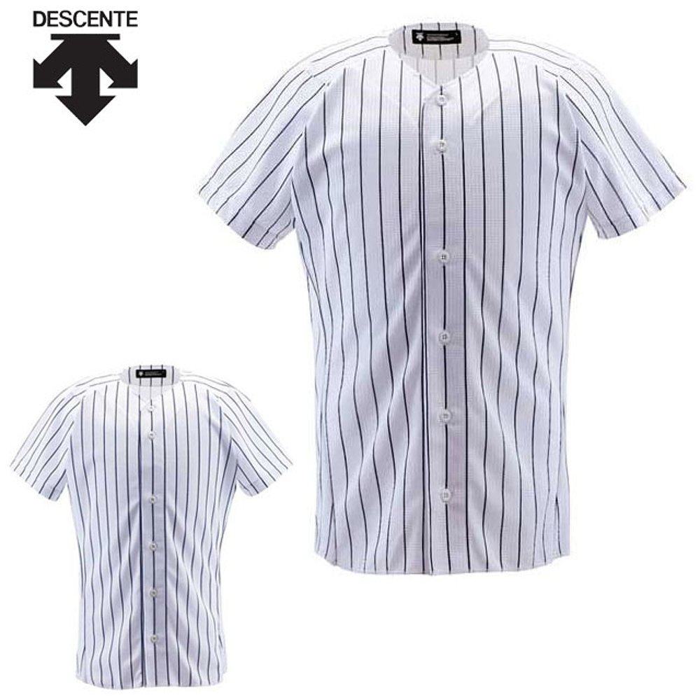 日本直邮Descente 细条纹棒球制服衬衫 DB7000 DESCENTE新款,运动服/休闲服装,运动POLO衫,淘宝优惠券,粉丝福利购,淘宝优惠卷