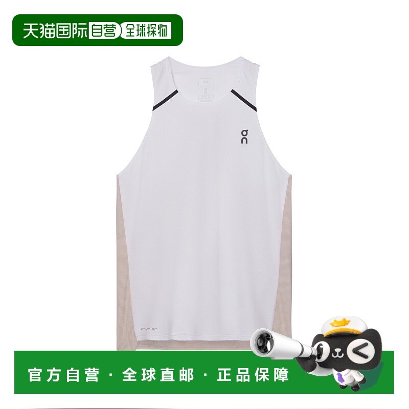 日潮跑腿ON昂跑 女士高性能背心 White | Silver XS 1we1030速干