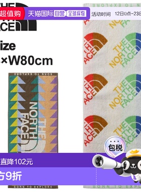 日本直邮The North Face 山地彩虹浴巾婴儿浴巾 有机棉抗菌除臭送