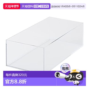 【日本直邮】MUJI 无印良品 重叠亚克力盒子 中 透明 收纳 整理