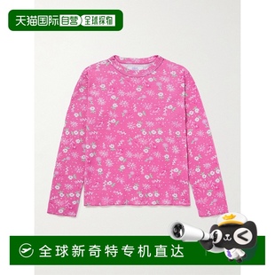 ERL04KT009FL 香港直邮潮奢 ERL 女士 花卉图案华尔夫针织棉质T恤