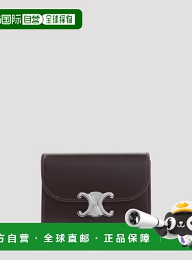 香港直邮CELINE 女士钱包 10D783DPV28DC AW2025 棕色 CELINE TRI