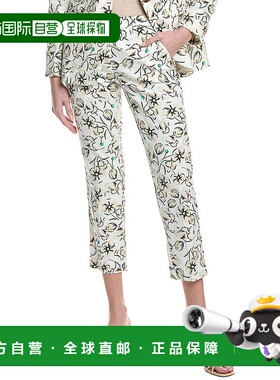 自营 Marella Pineta长裤-绿色 美国奥莱直发休闲裤直筒裤喇叭裤