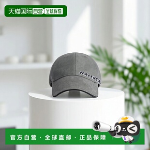 自营欧洲直邮Balenciaga巴黎世家 Tilted Typo男士倾斜字体鸭舌帽