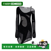 香港直邮The Attico 女士 1h可退 黑色图案连衣裙 241WCA284KC067