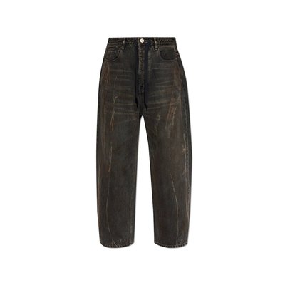 BALENCIAGA 女士牛仔裤 786643TBP475964 AW2024 黑色