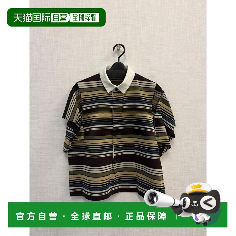 1h可退 香港直邮SACAI 女士衬衫 2608379615 SS2026 花色 短袖pol