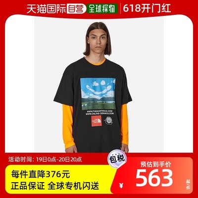 香港直邮潮奢 The North Face 男士Online Ceramics 黑色T恤