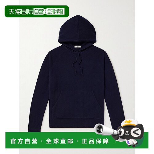 香港直邮Mr P. 男士 Mitchell 羊绒连帽衫 MPLK00024MITCHELLNavy