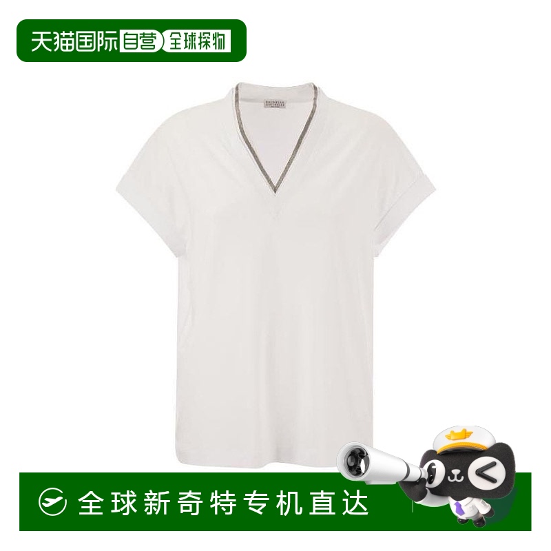 韩国直邮BRUNELLO CUCINELLI24SS长袖T恤女M0T18BD222 C159WHITE