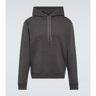 铆钉棉质针织连帽衫 潮奢 男士 华伦天奴 000276 Valentino