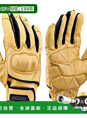日本直邮代托纳 摩托车用手套 全季黄色 L 内置保护器 山羊皮