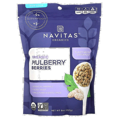 香港直邮Navitas Organics,有机桑椹浆果，8 盎司（227 克）桑葚