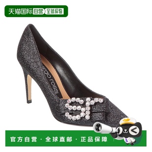 Sergio 黑色 Rossi 闪光高跟鞋 美国奥莱直发 自营
